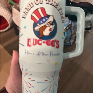 Buc-ee's Light Blue Travel Mug